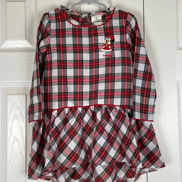 Disney | Dresses | Disney Minnie Mouse Holiday Christmas Dress Toddler  Girls Size 3 | Poshmark